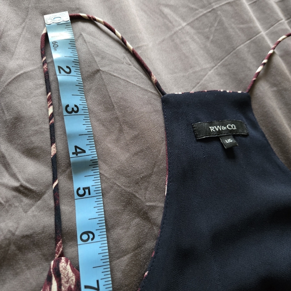 RW&CO. Patterned Racer Back Tank Size L - Like New! - Picture 5 of 11